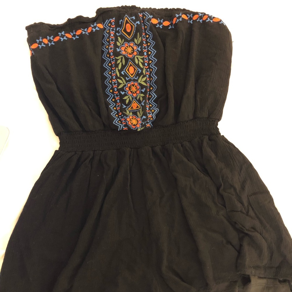Target black floral romper